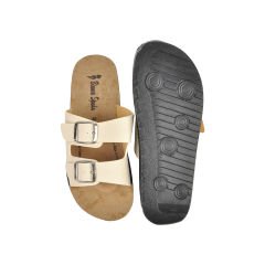 Çift Bantlı Tokalı Kadın Terlik