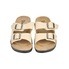 Çift Bantlı Tokalı Kadın Terlik