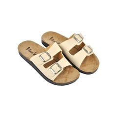 Çift Bantlı Tokalı Kadın Terlik