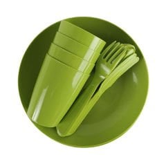 Plastik Piknik Seti - 20 Parça Yeşil