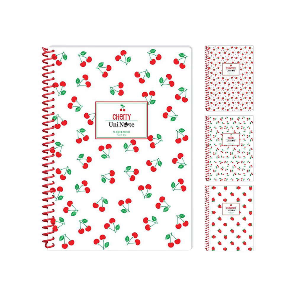 Spiralli 72 Yaprak PP Kapak A4 Defter Kareli