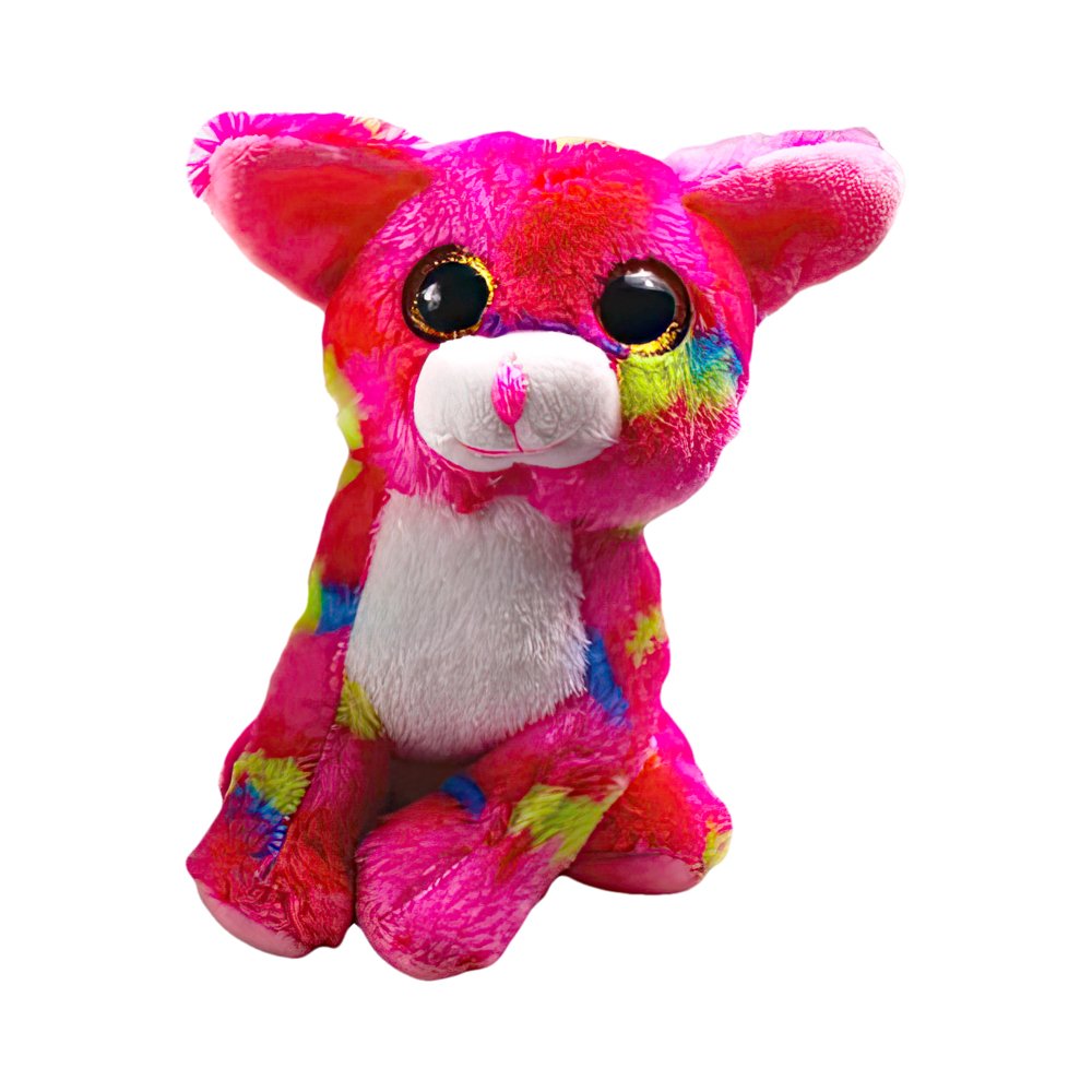Pelüş Köpek Renkli Pembe