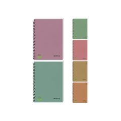 Spiralli 120 Yaprak A4 Defter Mopak Kareli
