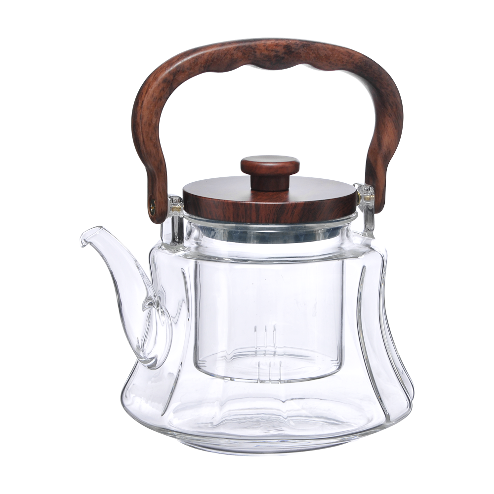 Akasya Saplı Cam Demlik - 1 Litre