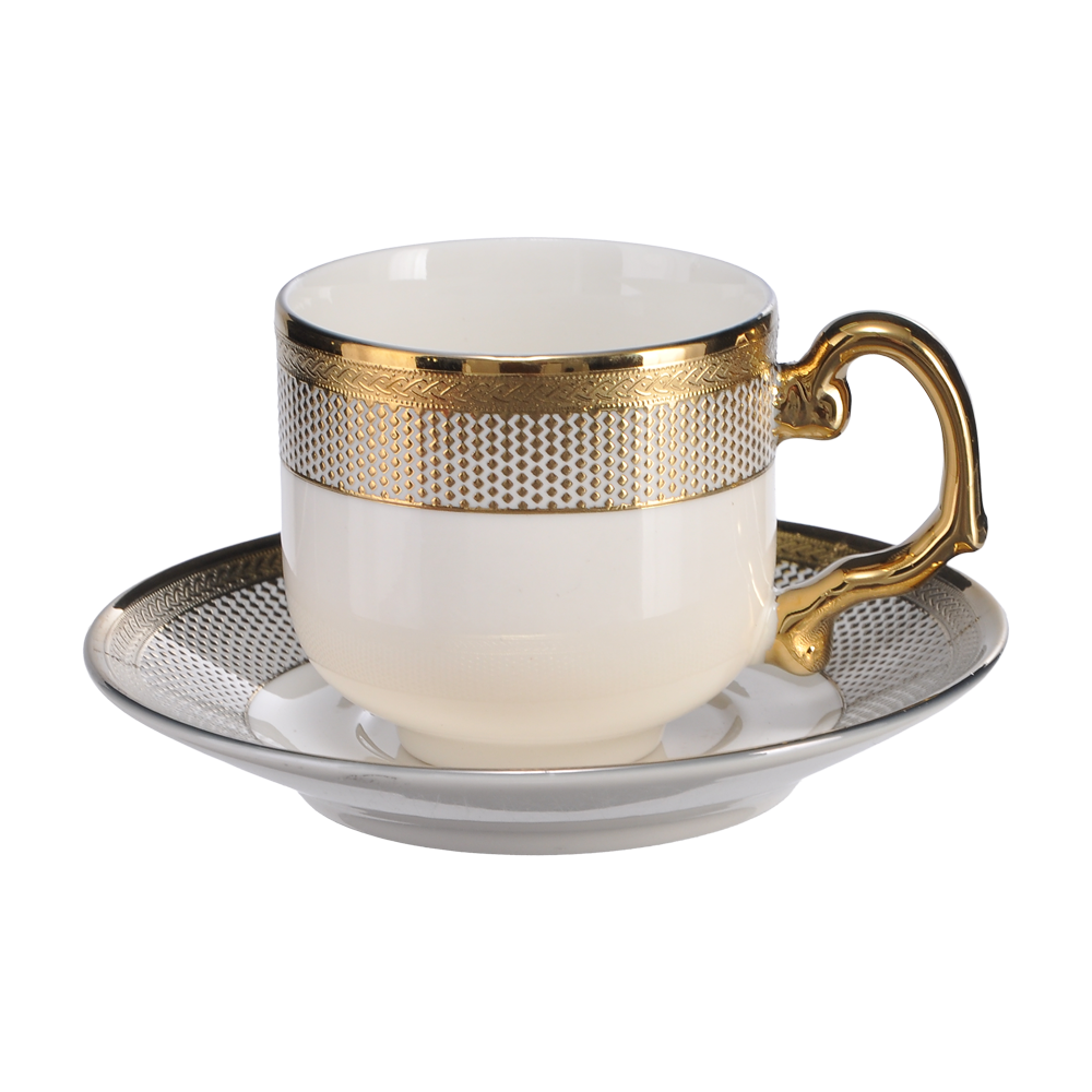 6'lı Porselen Kahve Fincan Set