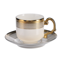 6'lı Porselen Kahve Fincan Set