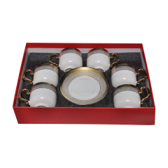 6'lı Porselen Kahve Fincan Set