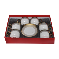 6'lı Porselen Kahve Fincan Set