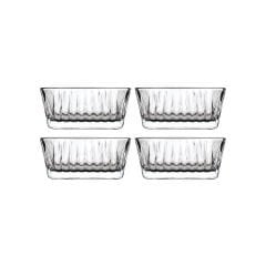 Çerezlik/Kahvaltılık Cam Frezya 4'lü Kare