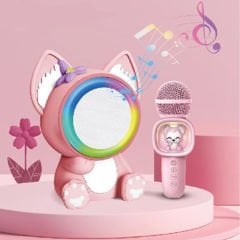 Figürlü Mikrofonlu Karaoke Bluetooth Hoparlör - Kidmic-04 - Torima