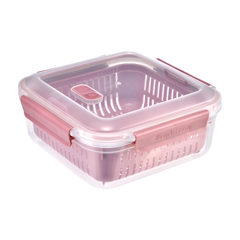 Kare Süzgeçli Saklama Kabı - 2350 ml