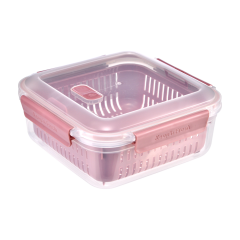 Kare Süzgeçli Saklama Kabı - 2350 ml