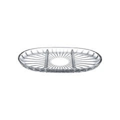 3 Bölmeli Oval Çerezlik - 16,3X27,8cm
