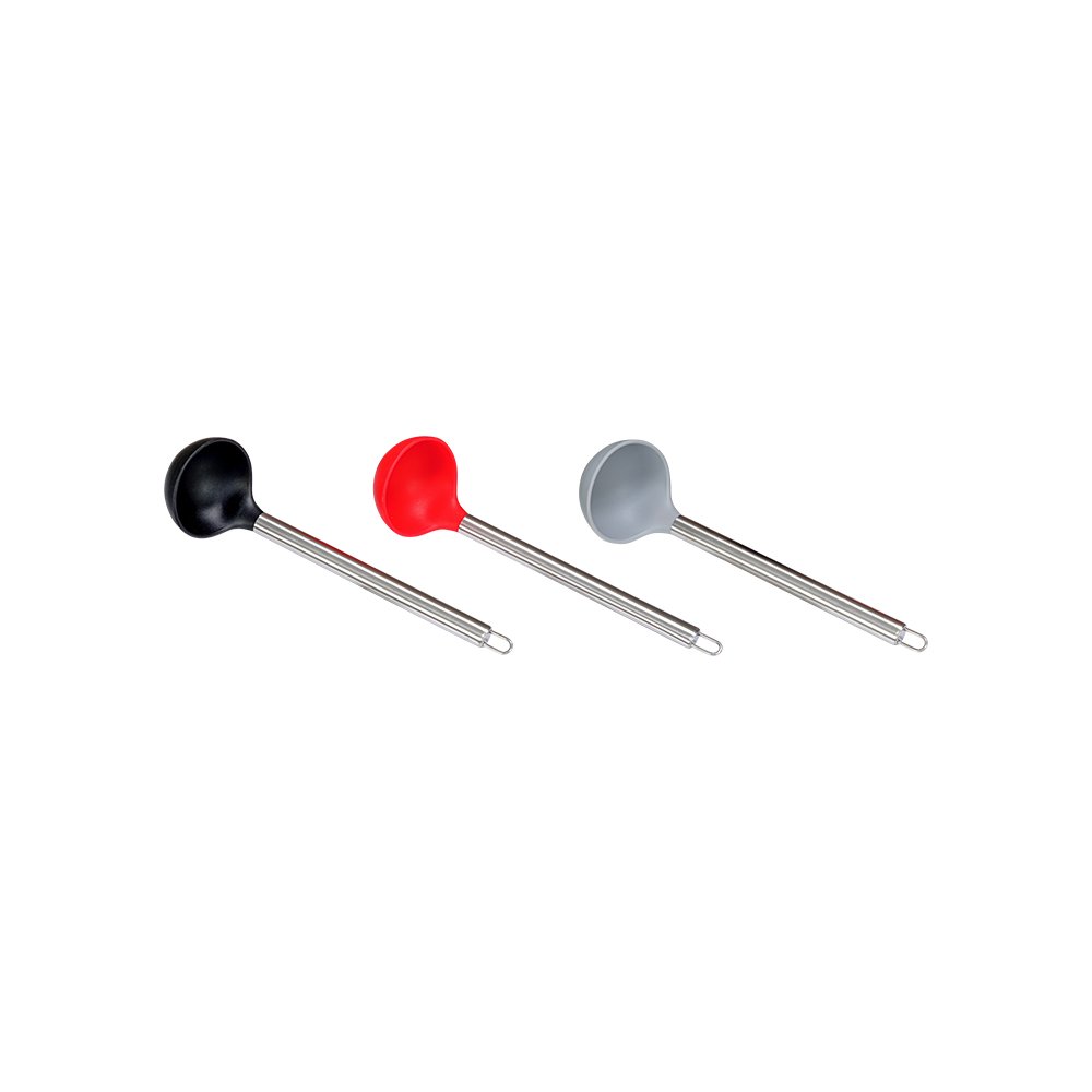 Metal Saplı Silikon Kepçe