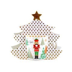 Kupa Porselen 360ml Yılbaşı Kağıtlı