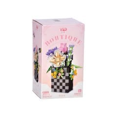 Yapboz Blok Çanta Çiçek Buketi