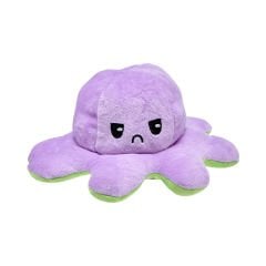 Çift Yüzlü Pelüş Ahtapot - 19 cm