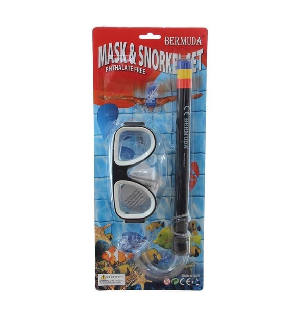 Şnorkel Seti (Pvc Poşetli) Siyah