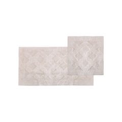 %100 Pamuk Natural 2'li Klozet Takımı - 50x90/50x45