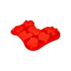 Yılbaşı Desenli Silikon Kurabiye Kalıbı