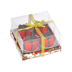 4'lü Yılbaşı Figürlü T-light Mum