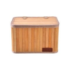 Bambu Sepet Kapaklı Dikdörtgen Hamptons No-3