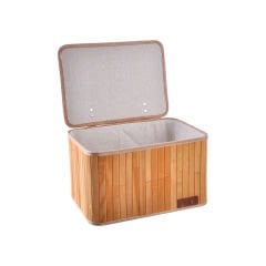 Bambu Sepet Kapaklı Dikdörtgen Hamptons No-2