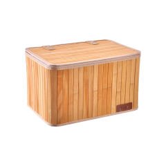 Bambu Sepet Kapaklı Dikdörtgen Hamptons No-2