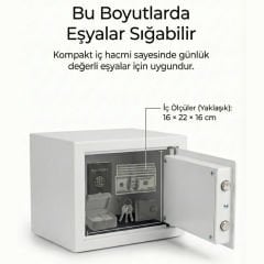 Akıllı Elektronik Kasa – Dijital Şifreli Güvenli Saklama (17EIJ) - 4Berry