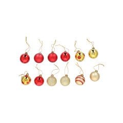 Yılbaşı Ağaç Topları 12'li (4 cm)