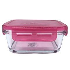 Kare Kilitli Cam Saklama Kabı - 355 cc