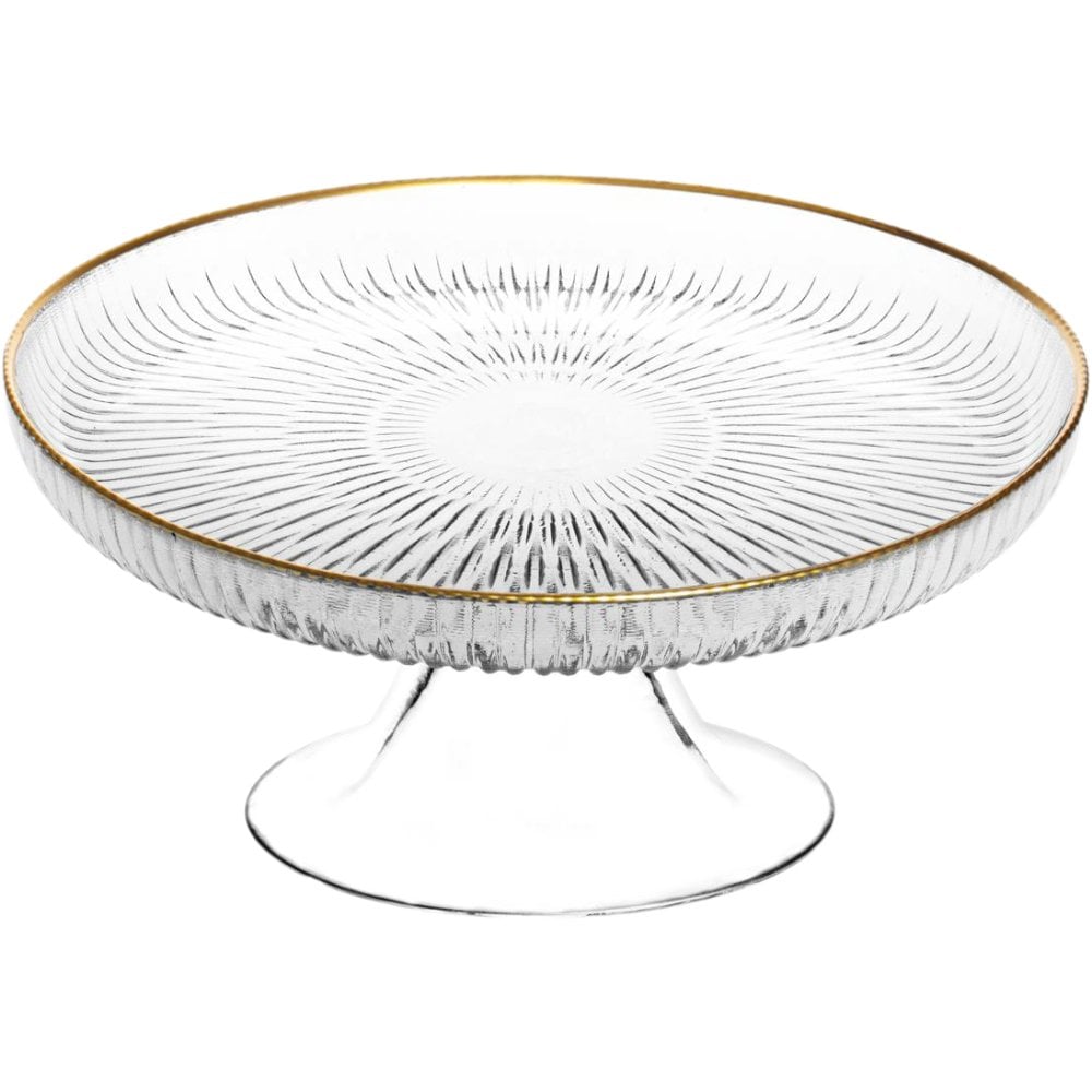 Ayaklı Cam Sunum Tabağı - 16 cm - Sera