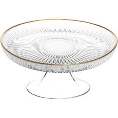Ayaklı Cam Sunum Tabağı - 16 cm - Sera