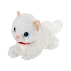 Peluş Yatan Kedi Sesli - 25 cm