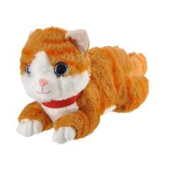Peluş Yatan Kedi Sesli - 25 cm