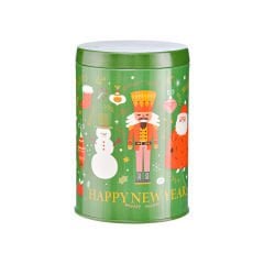 Yılbaşı Temalı Silindir Metal Kutu (800 ml)