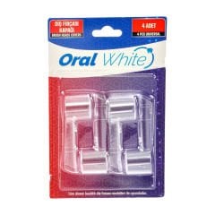 Oral White 4'lü Şarjlı Diş Fırçası Kapağı