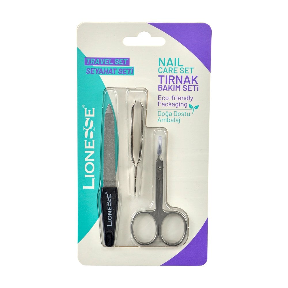 Lionesse 3'lü Tırnak Bakım Seti