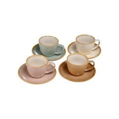 4'lü Porselen Kahve Fincan Seti - 90 ml