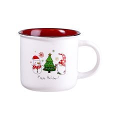 Yılbaşı Temalı Porselen Kupa (360 ml)