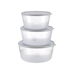 3'lü Set Yuvarlak Saklama Kabı - 14 L