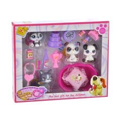 Aksesuarlı Mini Köpekler (17 Parça)