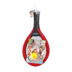 Fileli Badminton Raket Set - 4 Parça Kırmızı