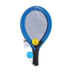 Fileli Badminton Raket Set - 4 Parça Mavi