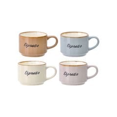 4'lü Porselen Kupa Stantlı