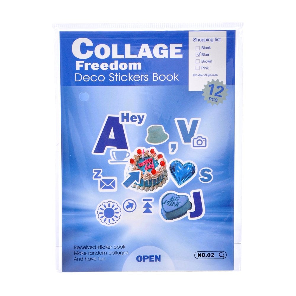 Collage Sticker Defter - 11X16,5 - 24 Sayfa Model 2