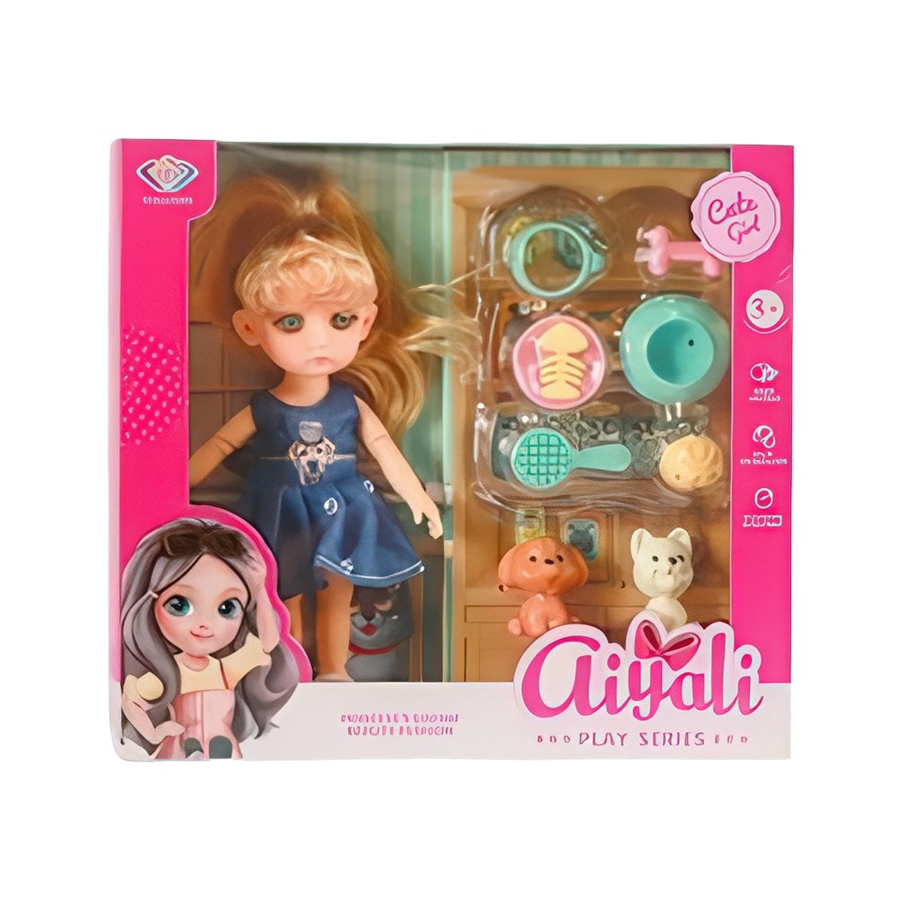 Petshop Aksesuarlı Bebek - 16 cm