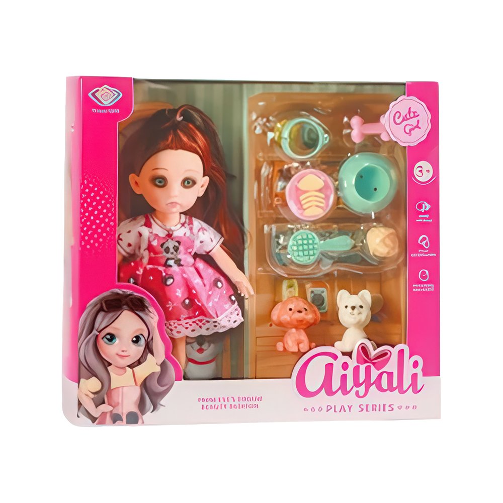 Petshop Aksesuarlı Bebek - 16 cm Model 1