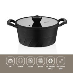 Amboss Vento Döküm Derin Tencere - 20 cm