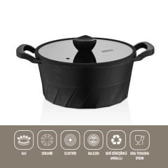 Amboss Vento Döküm Derin Tencere - 20 cm